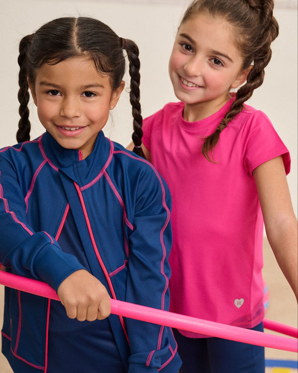 Pink Yarrow Mesh Trim Tee Shirt