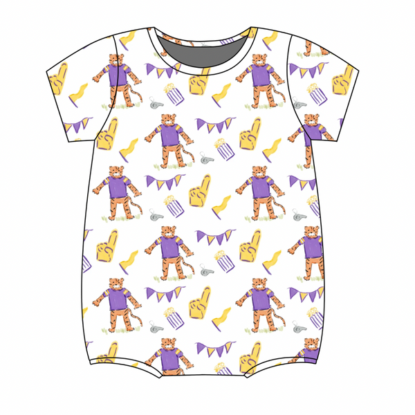 Bates Bubble- Game Day Purple and Gold