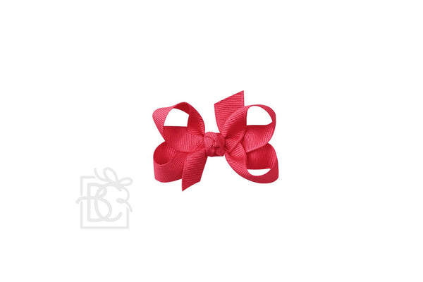 Grosgrain Bow On Clip- French Pink