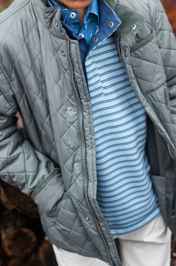 Quilted Barn Jacket- Fly Fishing