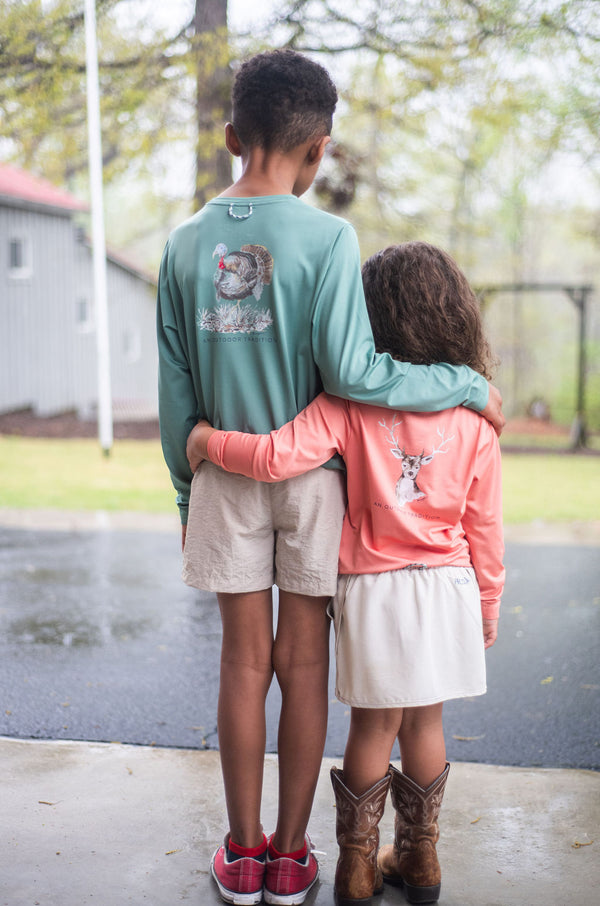 Pro Performance LS Deer Shirt- Crabapple