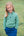 Quilted Zip Pullover- Frosty Spruce