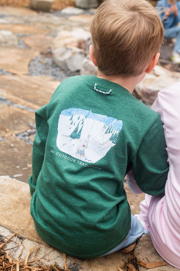 LS Ski Lift Shirt- Smoke Pine Heather