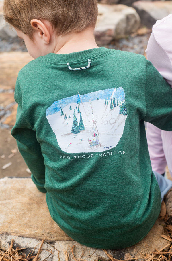 LS Ski Lift Shirt- Smoke Pine Heather