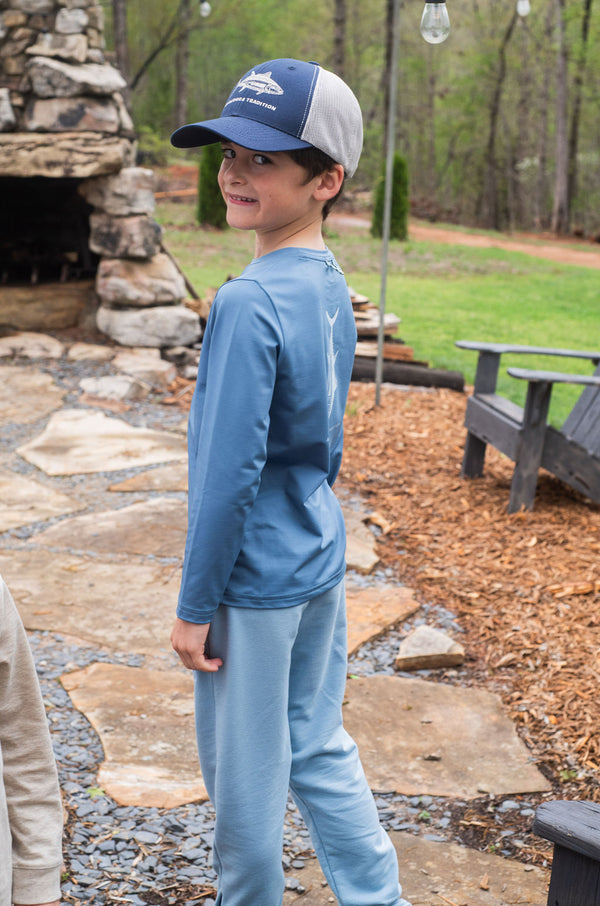 Sunday Funday Jogger Pant- Ashley Blue