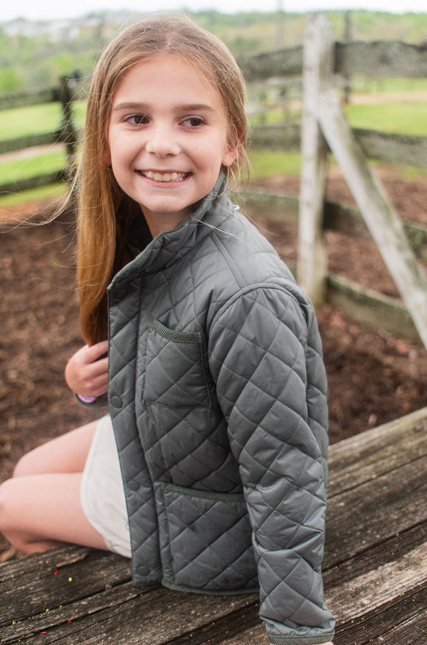 Quilted Barn Jacket- Fly Fishing