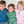Quilted Zip Pullover- Frosty Spruce