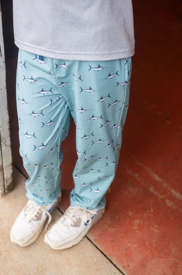 Lounge Life Pant- Swordfish Print