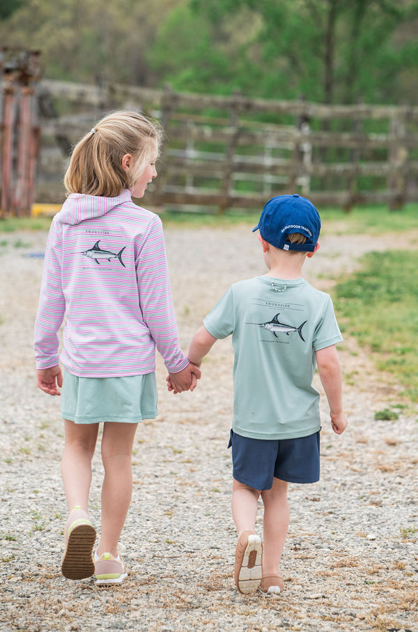 Pro Performance Swordfish Shirt- Blue Surf