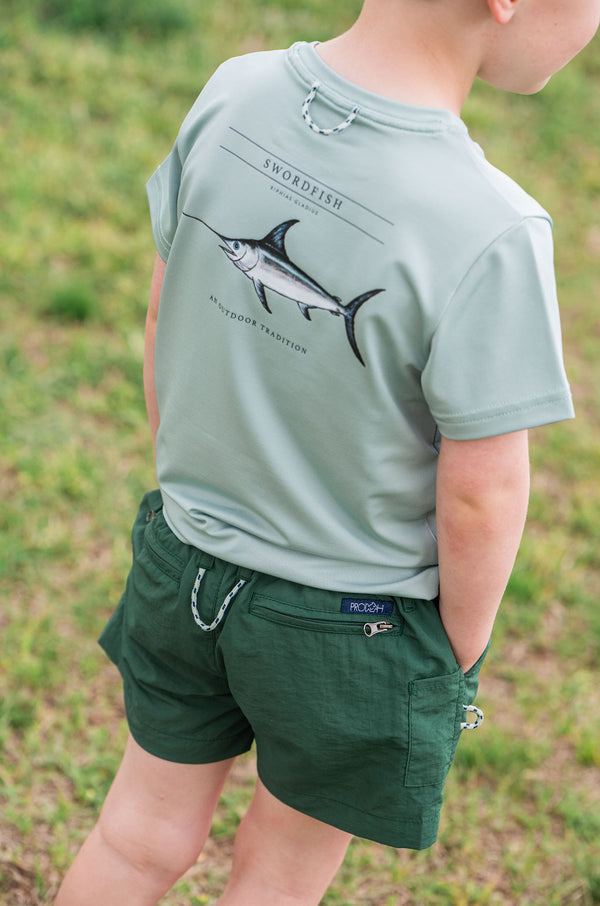 Outrigger Performance Short- Smoke Pine