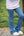 Girls Athletic Flare Legging- Copen Blue