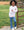 Girls Athletic Flare Legging- Copen Blue