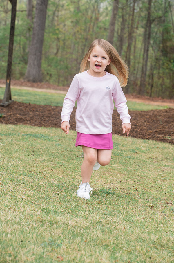 LS Cowboy Boots Shirt- Pink Tulle
