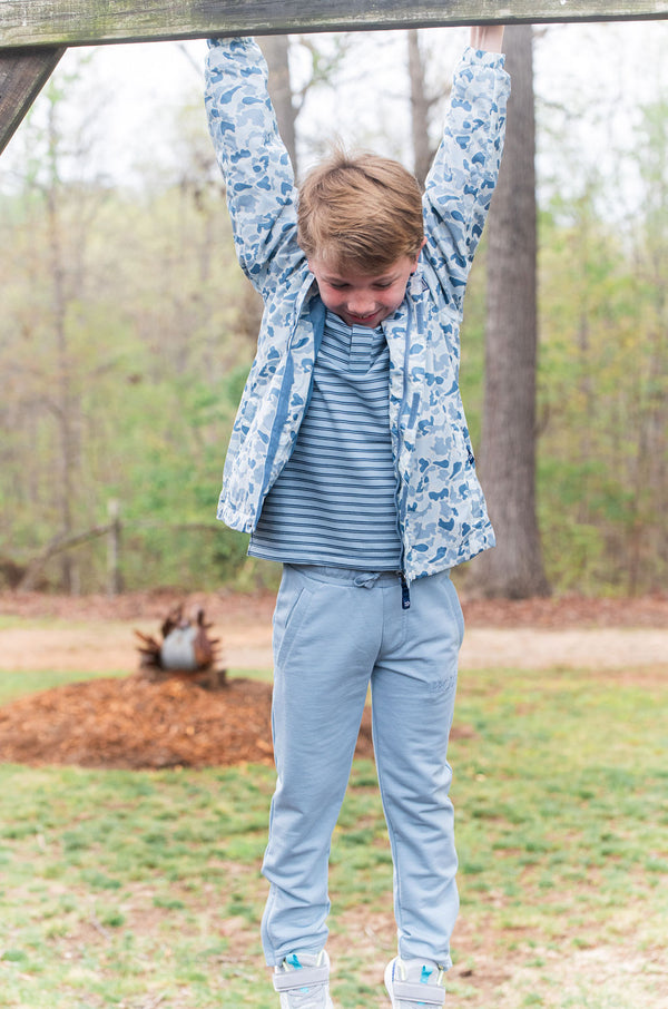 Sunday Funday Jogger Pant- Ashley Blue