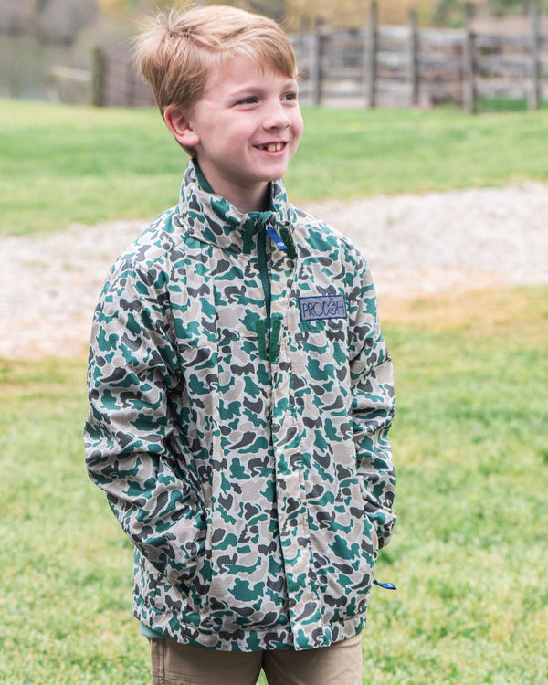 Reflective Rain Jacket- Neutral Break Point Camo