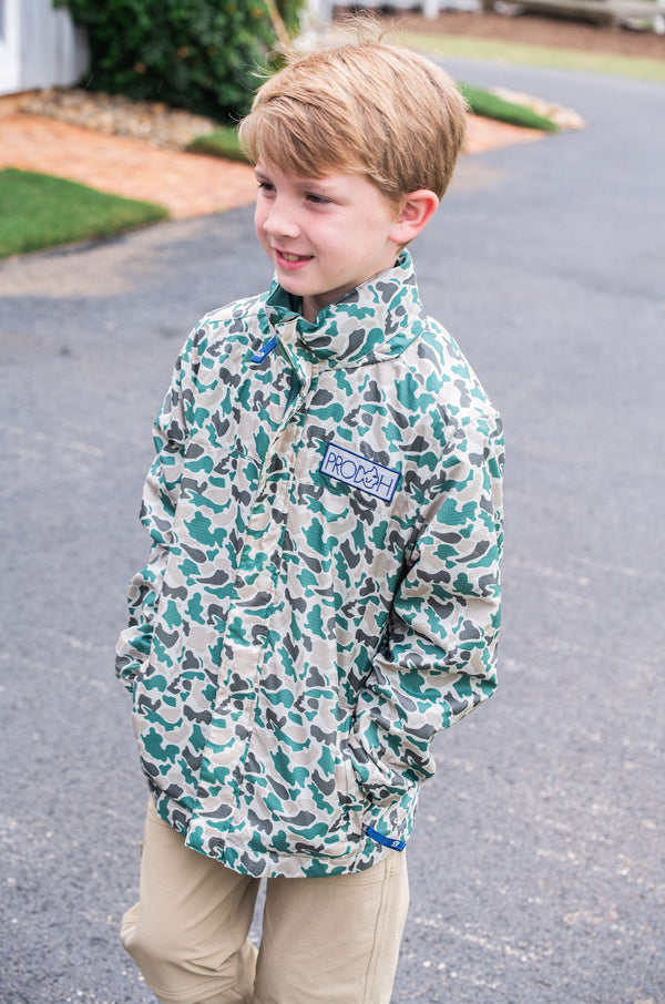 Reflective Rain Jacket- Neutral Break Point Camo