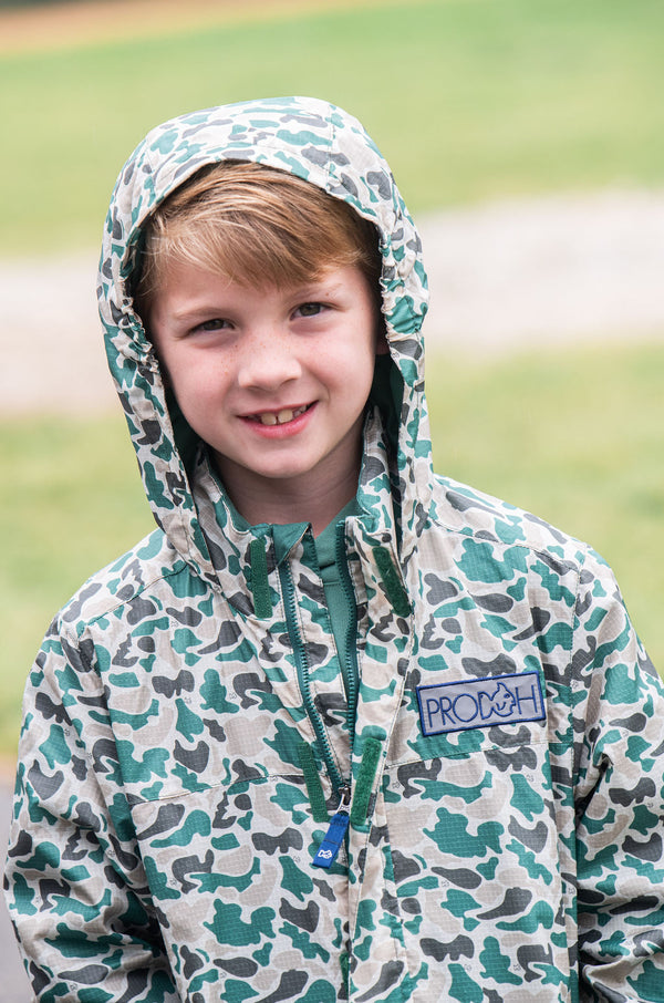 Reflective Rain Jacket- Neutral Break Point Camo