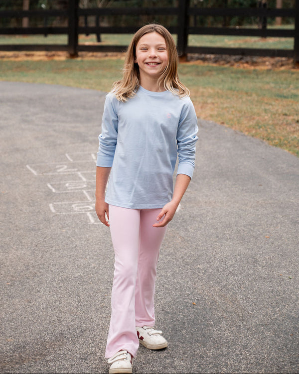 Athletic Flare Legging- Pink Lady