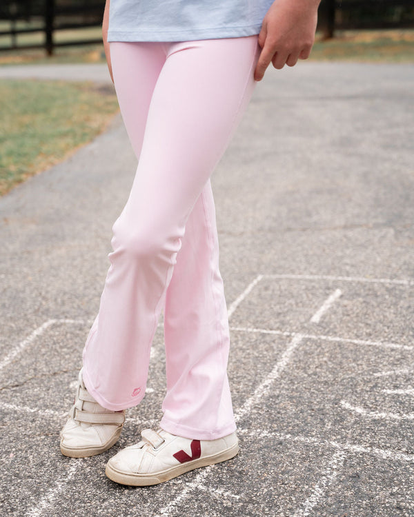 Athletic Flare Legging- Pink Lady