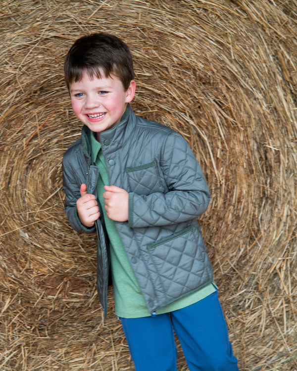 Quilted Barn Jacket- Fly Fishing Green