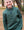Quilted Zip Pullover- Camping Green