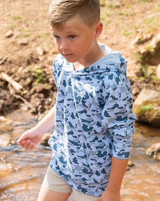 Spinnerbait Sweatshirt- Cool Blues Break Point Camo