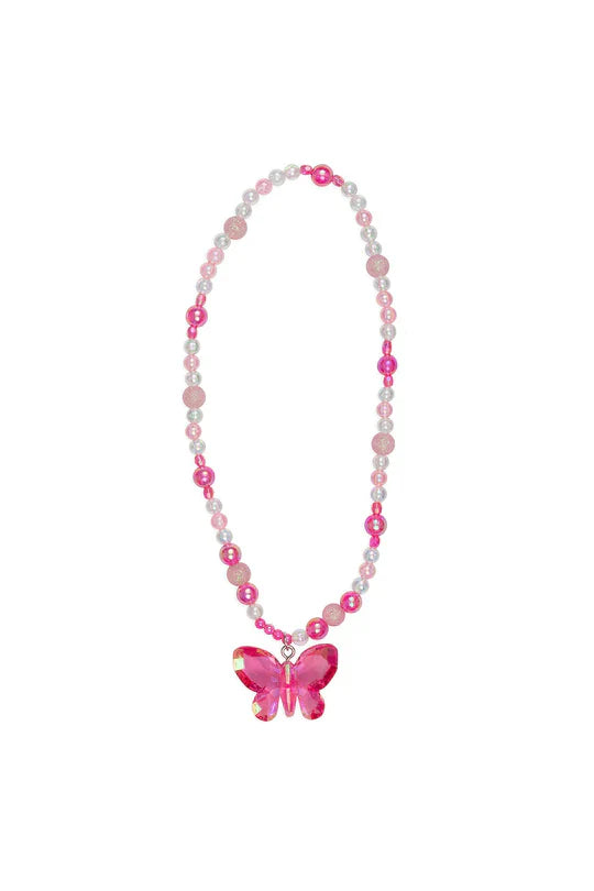 Fancy Flutter Necklace - Pink