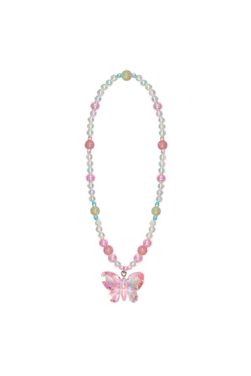 Fancy Flutter Necklace - Light Pink