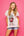 White Crimson Stripe Alabama Elephant Tee- (Women's)