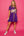 Purple LSU Tigers Baseball Jersey Tee Dress- (Women's)