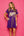 Purple LSU Tigers Baseball Jersey Tee Dress- (Women's)