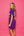 Purple LSU Tigers Baseball Jersey Tee Dress- (Women's)