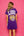 Purple LSU Tigers Baseball Jersey Tee Dress- (Women's)