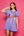 Blue Ole Miss Rebels Baseball Jersey Tee Dress- (Women's)