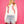 White Baseball Stitch Long Sleeve Sweater- (Women's)