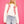 White Baseball Stitch Long Sleeve Sweater- (Women's)