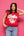 Red & White Stripe 'Batter Up' Sweater Vest- (Women's)