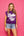 Purple & White Stripe 'Batter Up' Sweater Vest- (Women's)