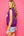 Purple & White Stripe 'Batter Up' Sweater Vest- (Women's)