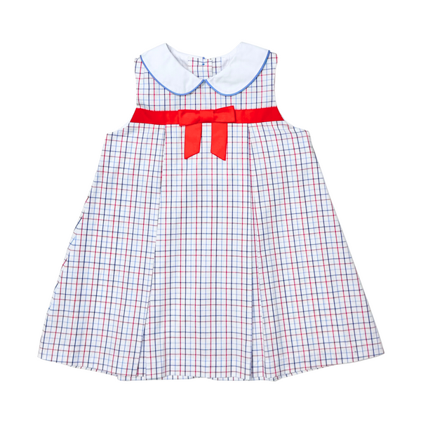 Juliet Dress- Star Spangled Windowpane
