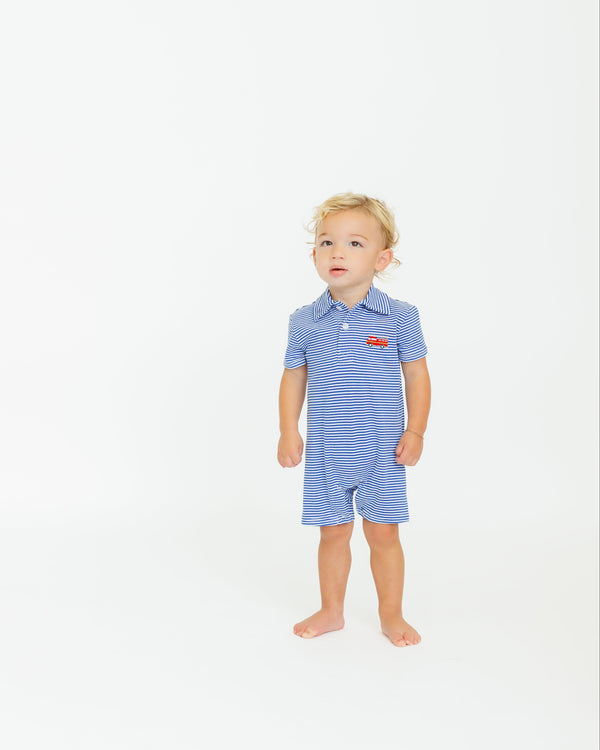 Firetruck Polo Romper
