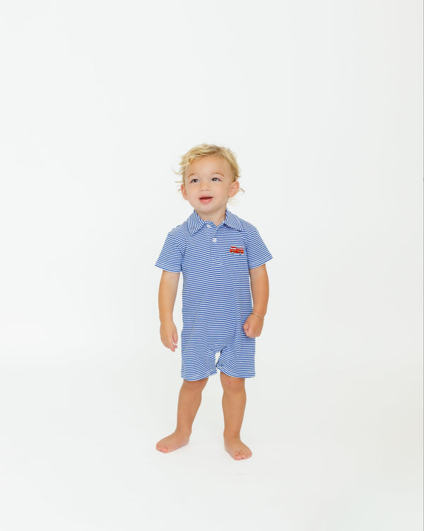 Firetruck Polo Romper