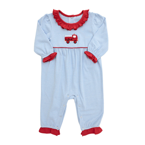 Firetruck Ruffle Romper