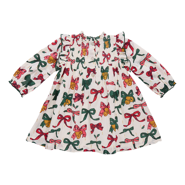 Jaipur Dress- Christmas Bows and Bells