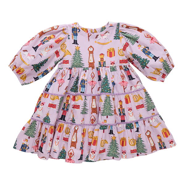 Peachy Dress- Lavender Nutcracker