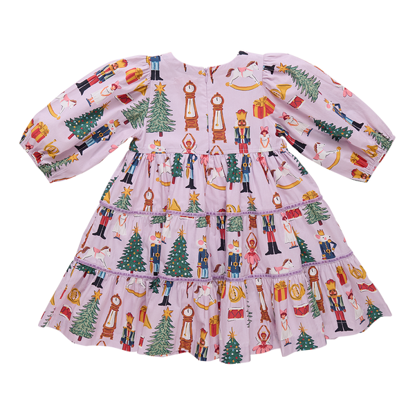 Peachy Dress- Lavender Nutcracker