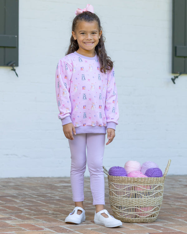 Fluffy Friends French Terry Pullover