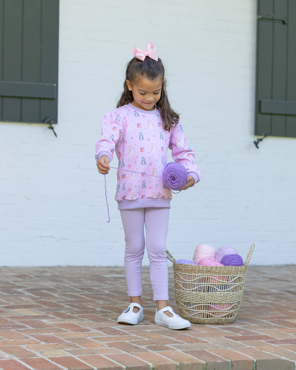 Fluffy Friends French Terry Pullover