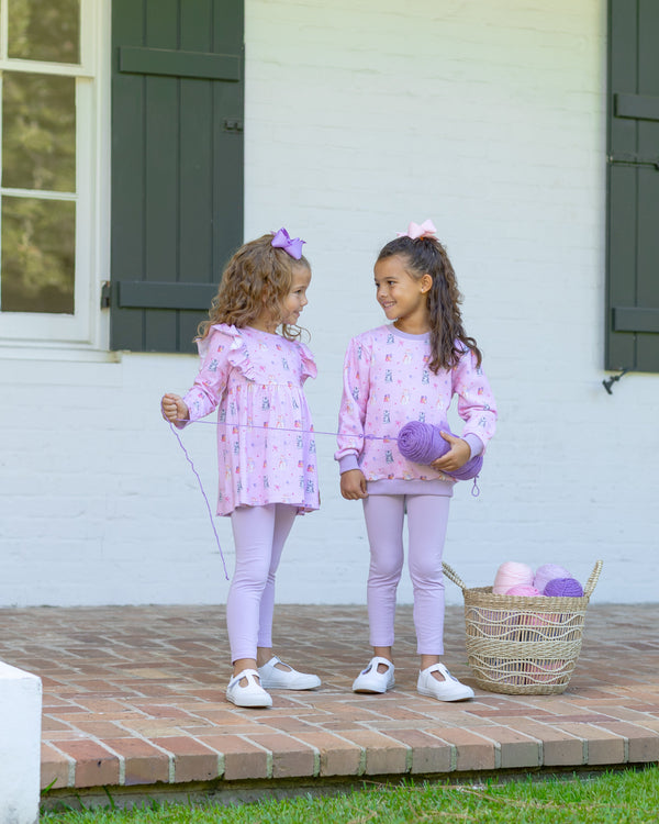 Fluffy Friends French Terry Pullover