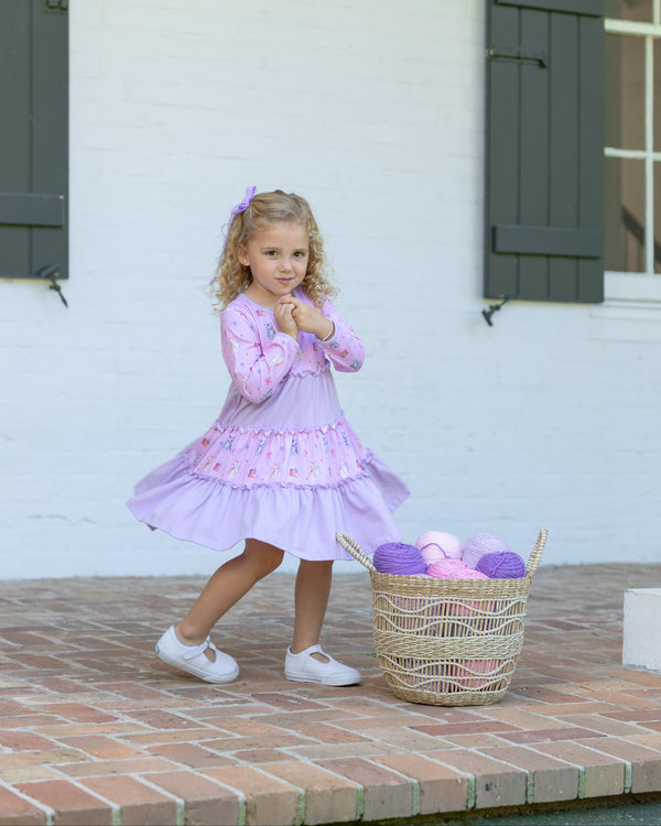 Fluffy Friends Twirl Dress